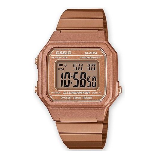 CASIO Ladies VINTAGE Gold Rose Gold Digital B650WC-5AEF