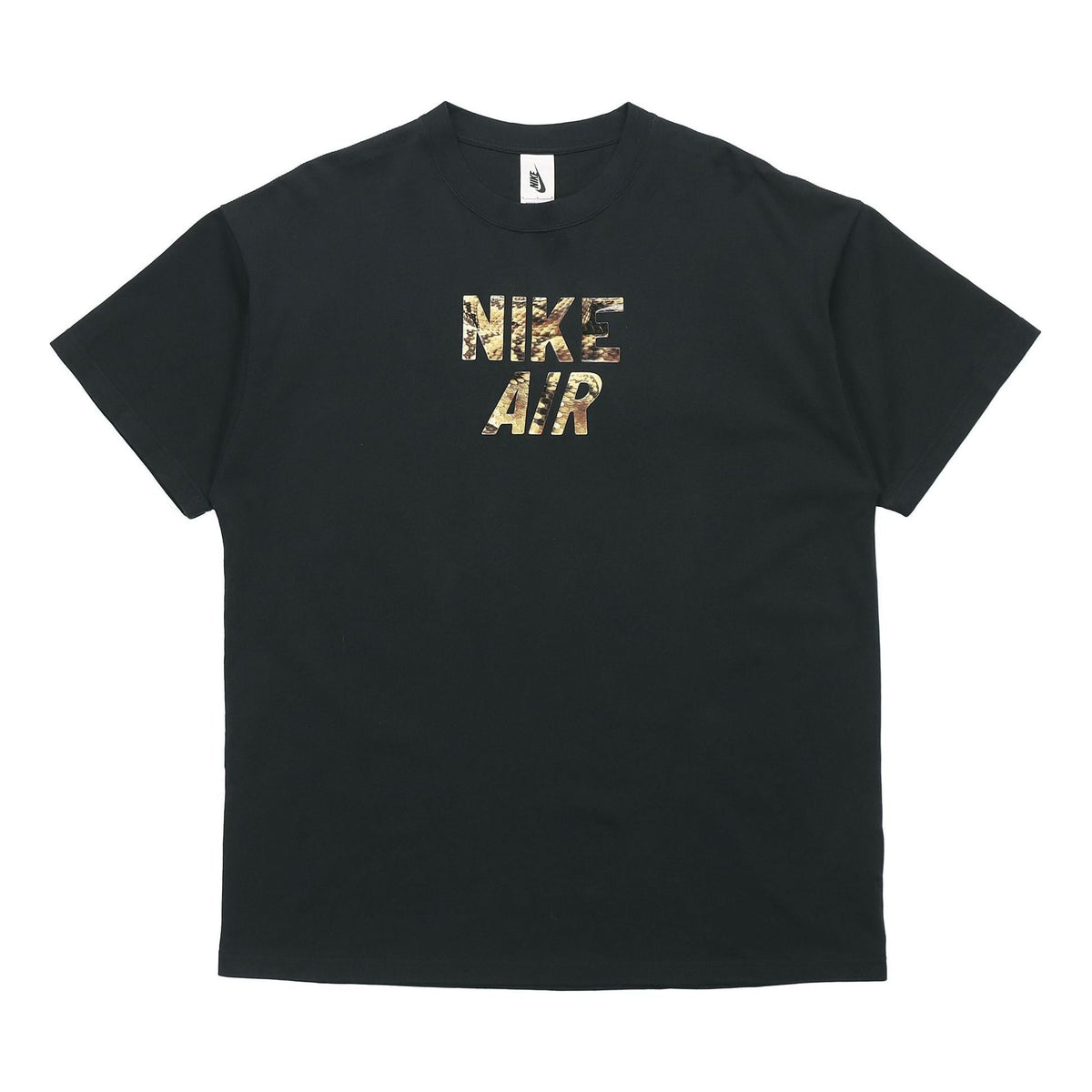 Men's Nike Alphabet Printing Short Sleeve Black T-Shirt 'Black Camo' CJ1783-010