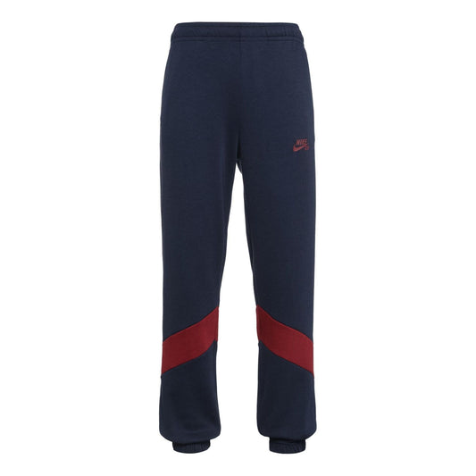 Nike SB Skateboard Colorblock Quick Dry Casual Bundle Feet Sports Long Pants Obsidian Color Black AT3502-451