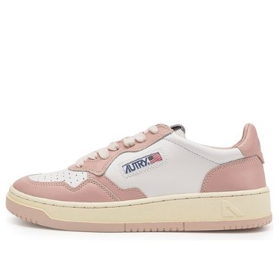 (WMNS) Autry Medalist Leather Low 'White Pink Cream' AULW-WB09