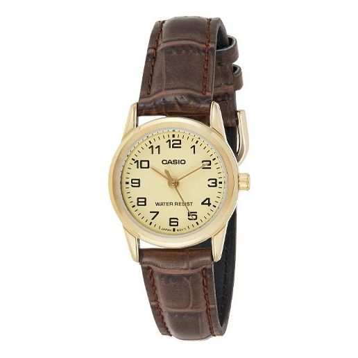 CASIO Quartz Waterproof Gold Analog LTP-V001GL-9BUDF
