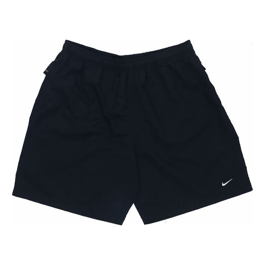 Nike Logo Micro Mark Breathable Solid Color Shorts Couple Style Black DM4402-010