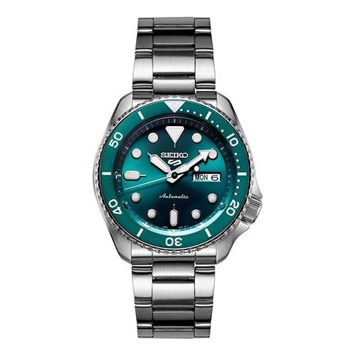 SEIKO 5 Sport 42.5mm Mechanical Silver/Green SRPD61K1