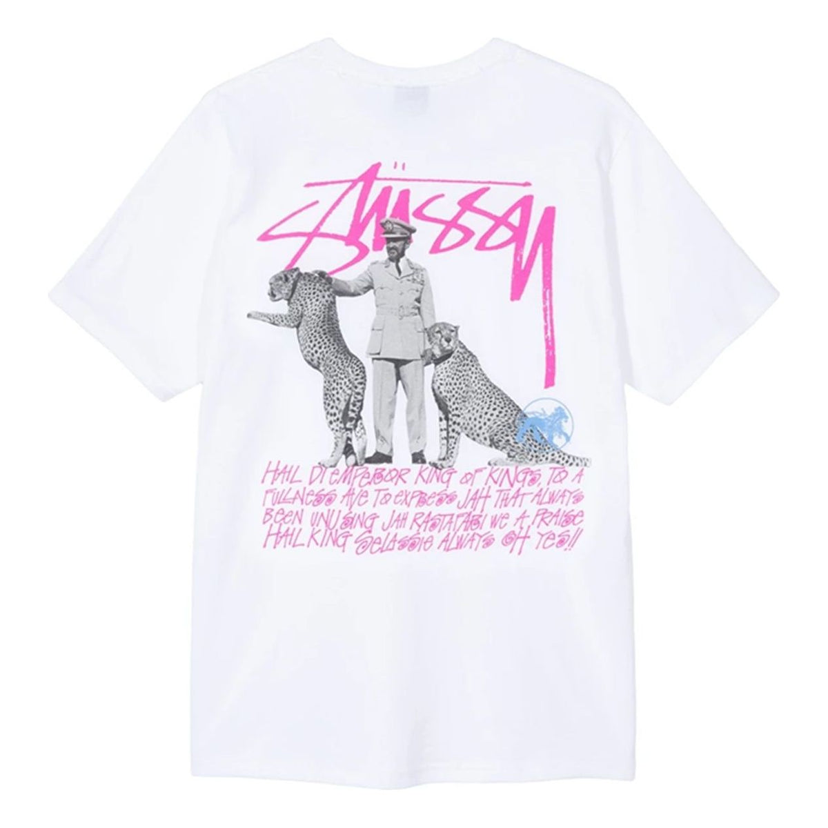 Stussy Large Logo Printing Short Sleeve Unisex White 1904474-WHITE