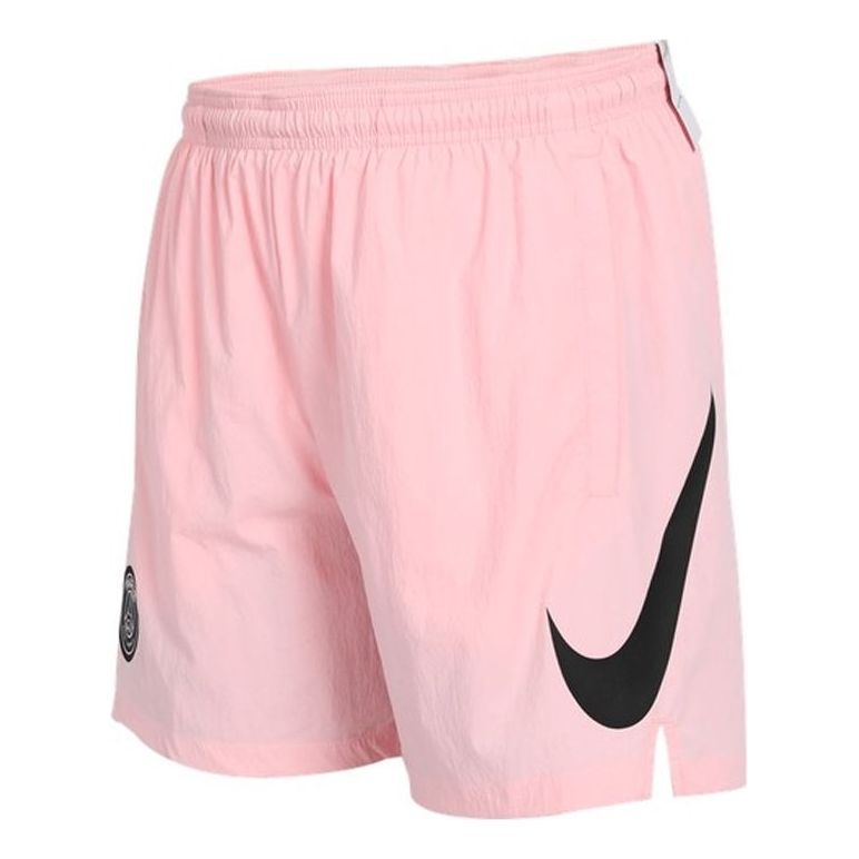 Nike Paris Saint-Germain Contrasting Colors Logo Printing Sports Shorts Pink CW0792-658