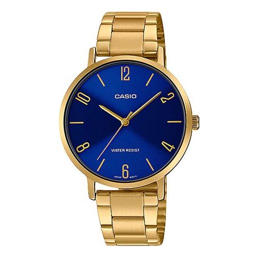 CASIO Quartz Waterproof Blue Watch Dial Blue Analog LTP-VT01G-2B