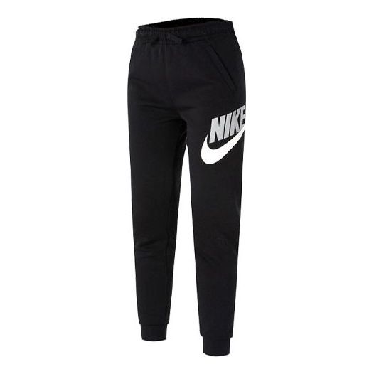 (GS) Nike Logo Printing Bundle Feet Sports Pants/Trousers/Joggers Boy Black CJ7863-010