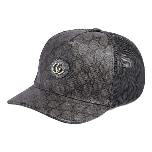 Gucci GG Supreme Baseball Hat 'Grey Black' 733927-4HAXN-8761