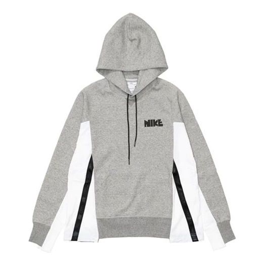 Nike x sacai Logo Hoodie Asia Sizing 'Grey' CZ4695-063