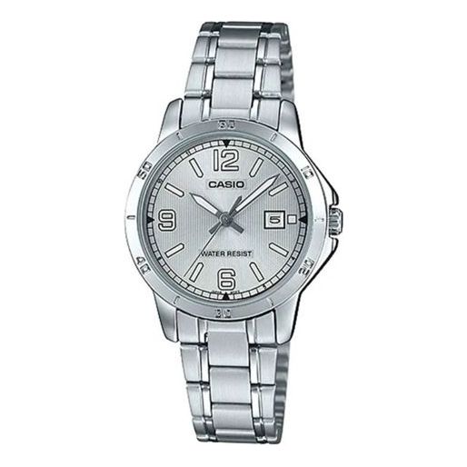 CASIO Female DRESS Japan / South Korea Fashion Silver Analog LTP-V004D-7B2UDF