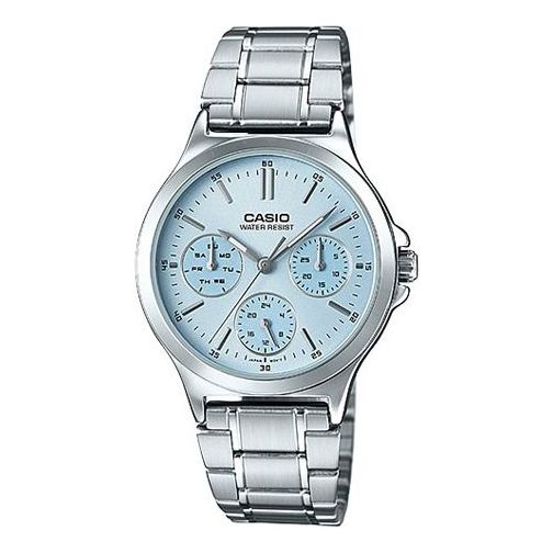 Casio Dress Analog Watch 'Light Blue Silver' LTP-V300D-2A