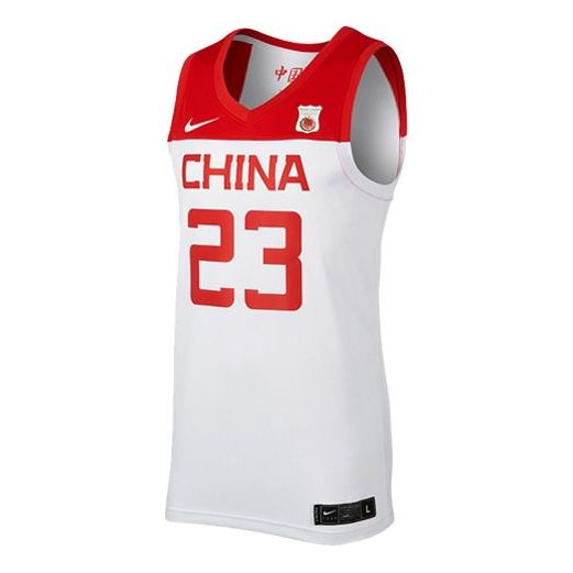 Nike Casual Sports Basketball Jersey China Team Home No. 23 Red CD9485-104