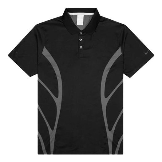 Nike x NOCTA Drake Golf Sports Short Sleeve Polo Shirt Asia Sizing 'Black' DJ5579-010