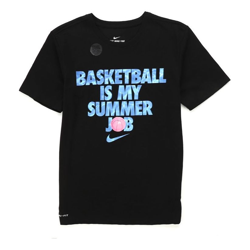 Nike Dri-Fit Summer Job Basketball TEE Men Black 923724-010