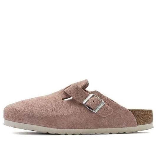 (WMNS) Birkenstock Boston Soft Footbed Suede Leather Narrow Fit 'Pink Clay' 1023263
