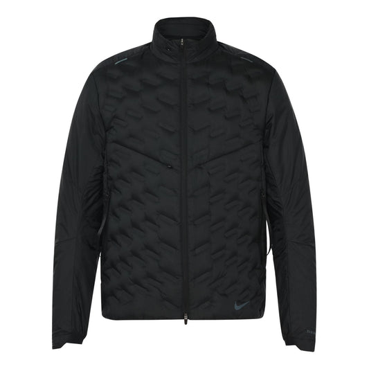 Men's Nike FW21 Solid Color Hooded Long Sleeves Black Down Jacket DD5668-010