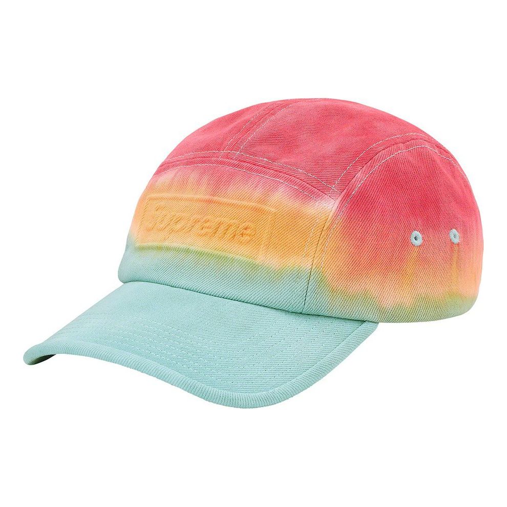 Supreme Embossed Denim Camp Cap 'Blue Orange Red' SUP-SS20-755