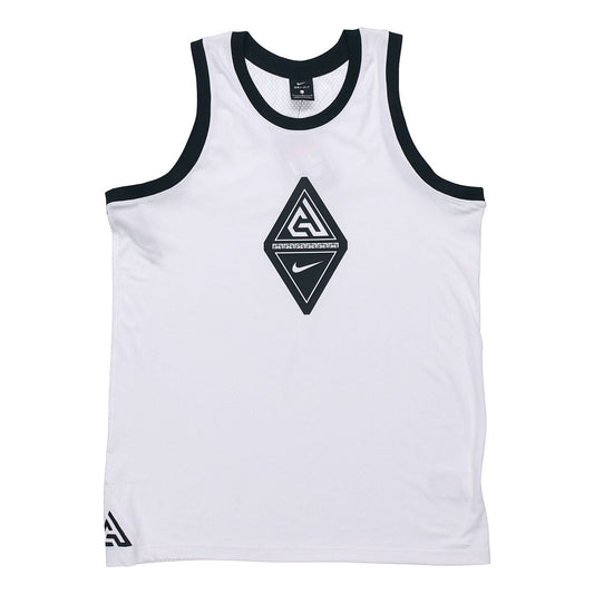 Nike Giannis Alphabet Basketball Sleeveless Vest 'White' CD9557-100