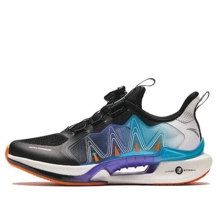 (GS) ANTA Running Series Sneakers 6.0 'Black Purple Blue' 312425517-5