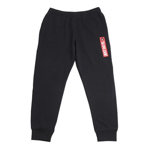 Nike Sports Fleece Lined Knit Bundle Feet Casual Long Pants Black BV5100-010