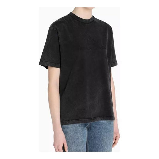Balenciaga Alphabet Logo Printing Short Sleeve Unisex Gray 594599THV851140