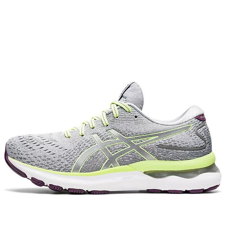 (WMNS) ASICS Gel-Nimbus 24 'Piedmont Grey Lime Green' 1012B201-020