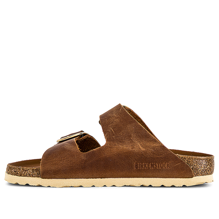 (WMNS) Birkenstock Arizona Big Buckle 'Oiled Leather Cognac' 1011073