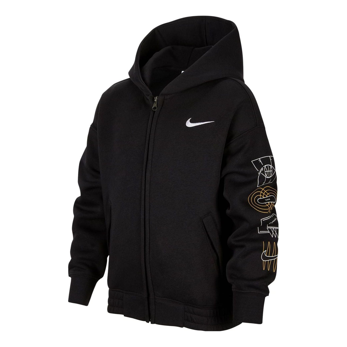 (GS) Nike Hooded Jacket 'Black' FV8447-010
