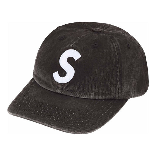 Supreme Pigment Coated S Logo 6 Panel 'Black' SS25H24-BLACK