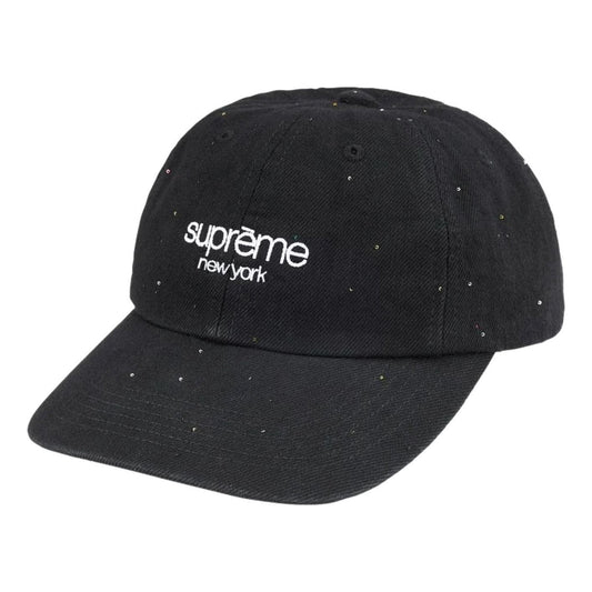 Supreme SS26 Sequin Denim Classic Logo 6-Panel 'Black' SUP-SS26-1065-BLK