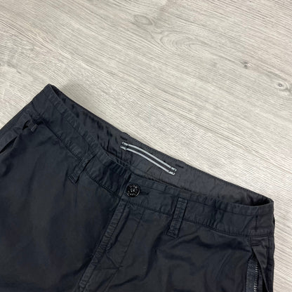 Stone Island Cargo Shorts - Black Castmark