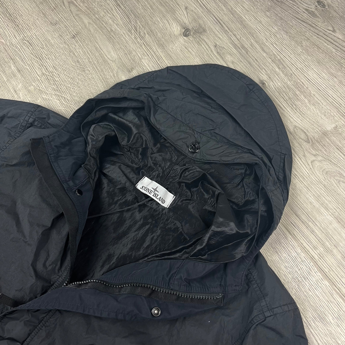 Stone Island Crinkle Reps NY Jacket - Black Castmark