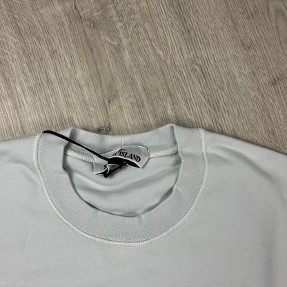 Stone Island Dyed Sweatshirt - Sky Blue Castmark