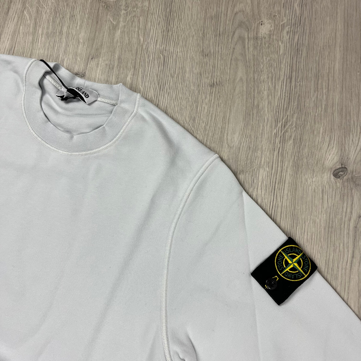Stone Island Dyed Sweatshirt - Sky Blue Castmark