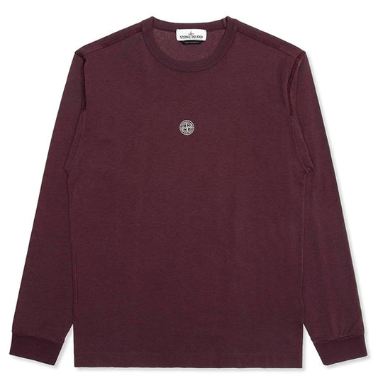 Stone Island Graphic Five L/S T-Shirt - Dark Burgundy