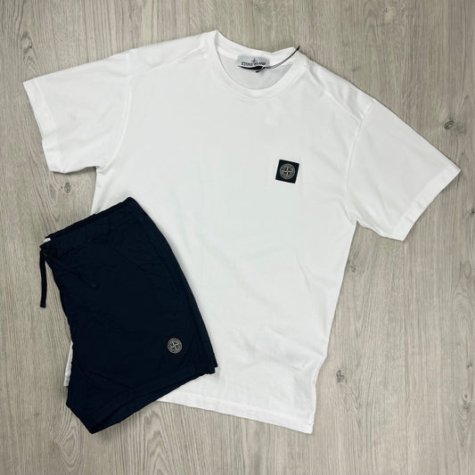 Stone Island Holiday Set - White/Navy Castmark