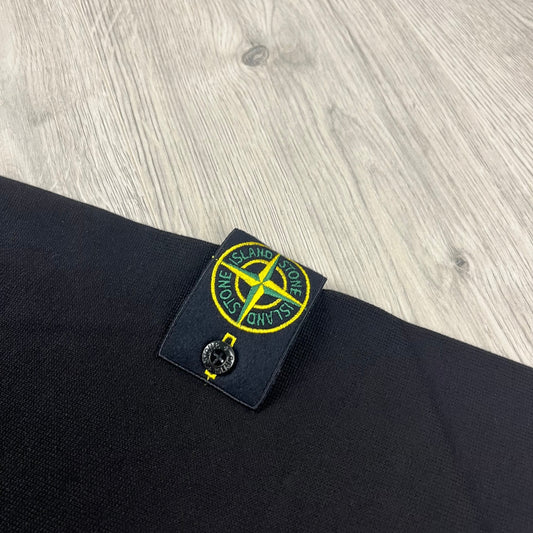 Stone Island Knit Half Zip Fleece - Black Castmark