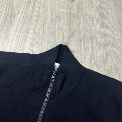 Stone Island Knit Half Zip Fleece - Black Castmark