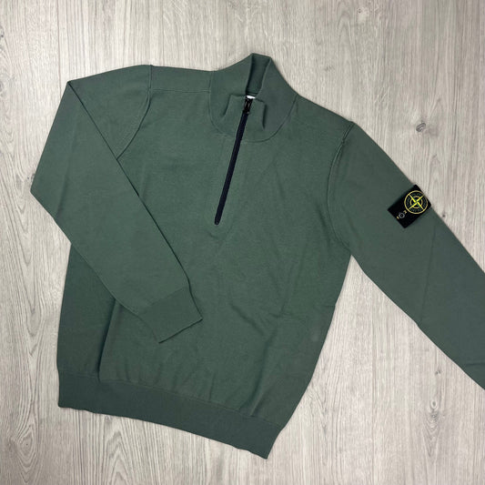 Stone Island Knit Half Zip Fleece - Musk Castmark