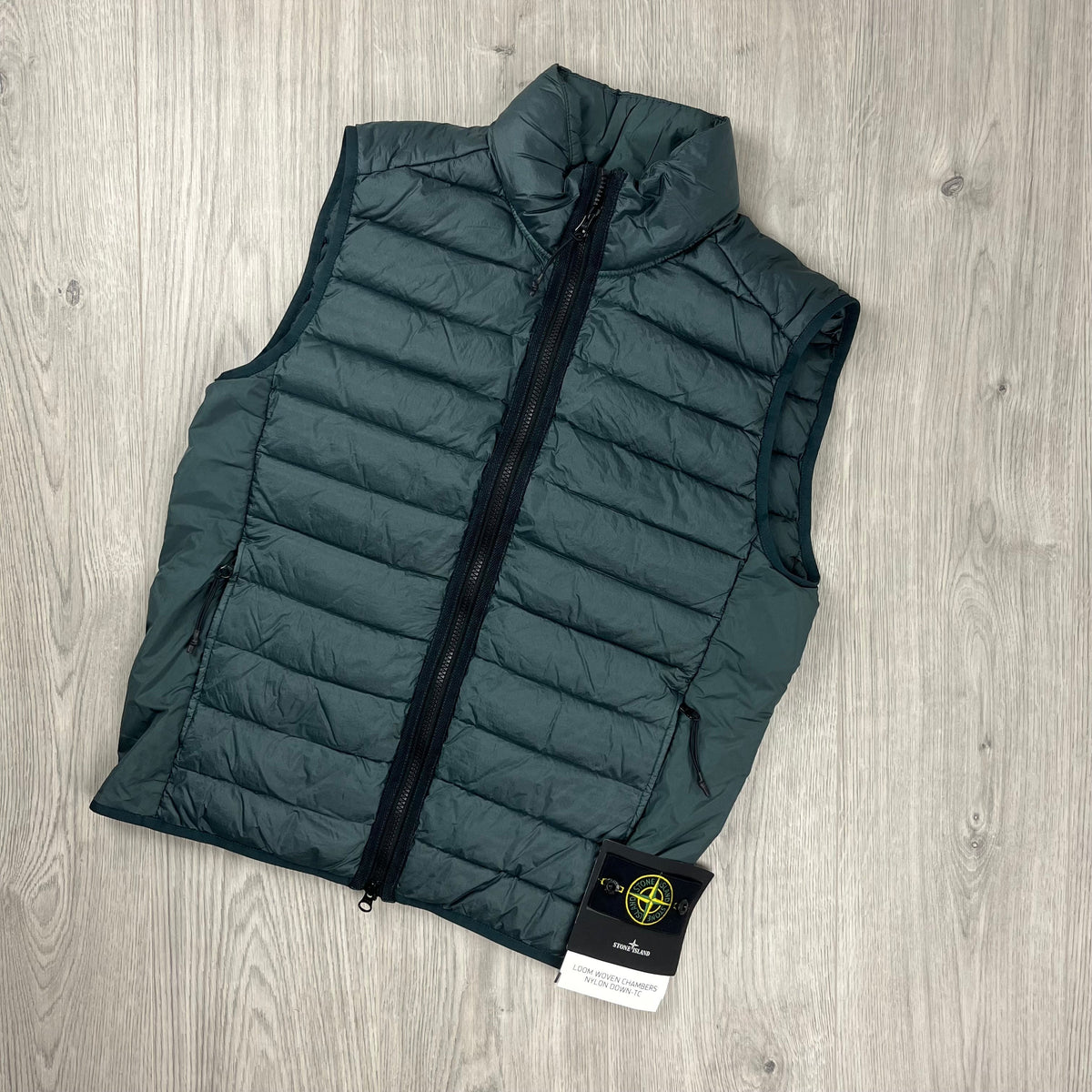 Stone Island Padded Gilet - Bottle Green Castmark