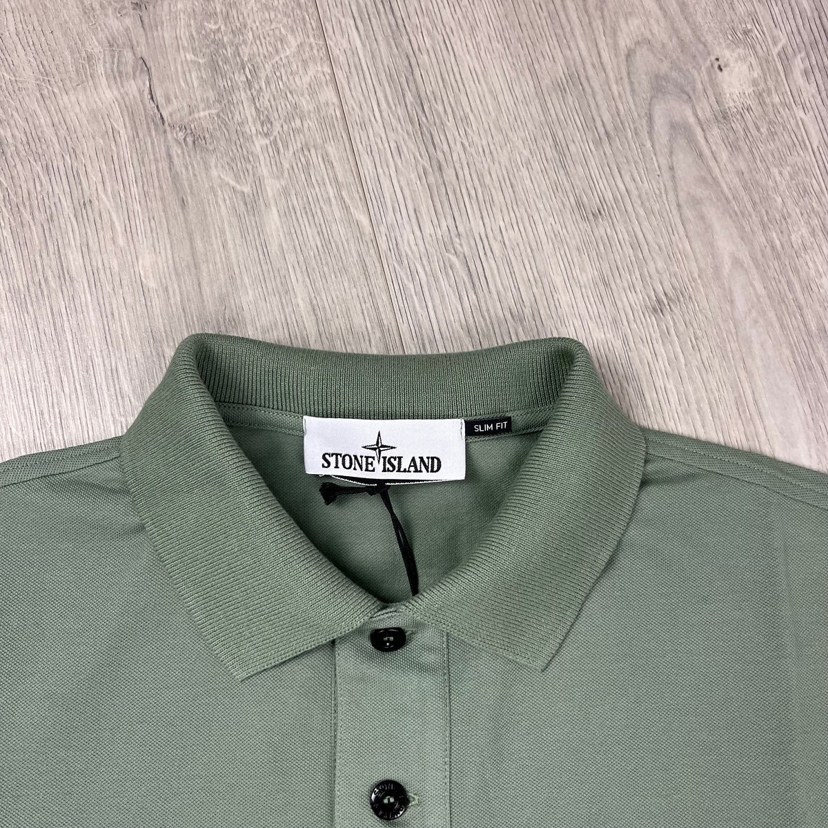 Stone Island Patch Polo Shirt - Sage Castmark