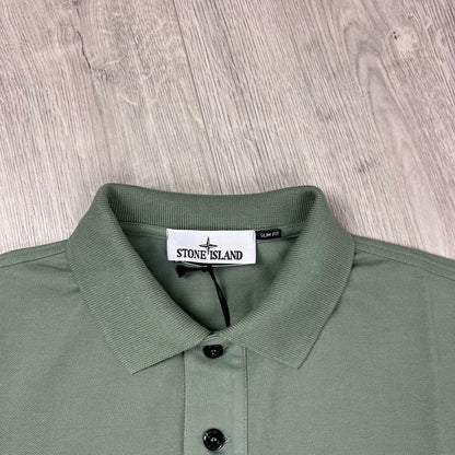 Stone Island Patch Polo Shirt - Sage Castmark