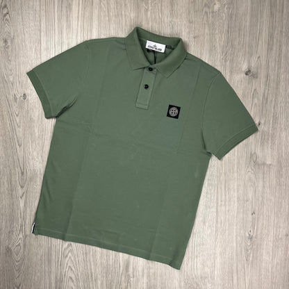 Stone Island Patch Polo Shirt - Sage Castmark