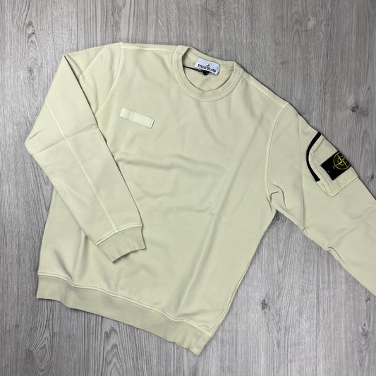 Stone Island Dyed Sweatshirt - Oat Castmark
