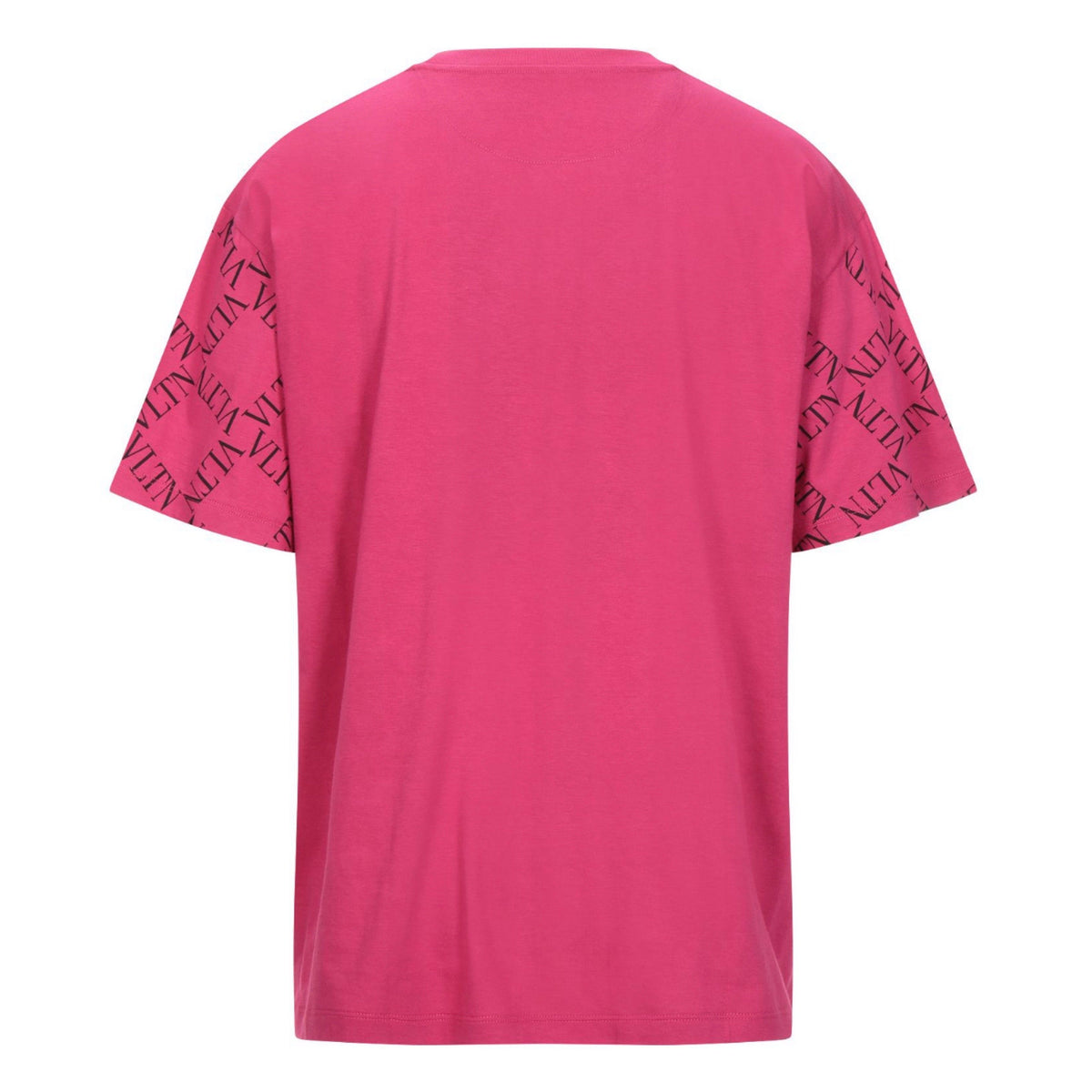 Valentino Oversized Pink VLTN Grid Tee