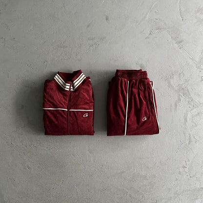 CORTEIZ Velour Set - Red