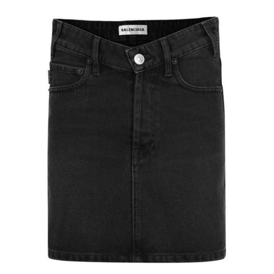 Womens Balenciaga Denim Skirt